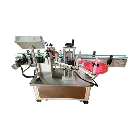 Round Box Top Labeling Machine