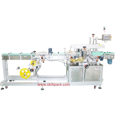 Plastic Yoghurt Cup Top Side Labelling Machine