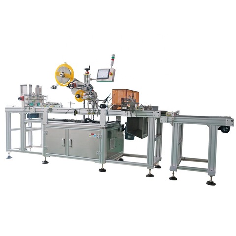 Automatisk Round Fixed Point Cosmetic Bottle Labelling Machine